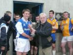 Cup presented to Conor Heneghan